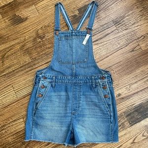 Madewell Adirondack Short Overalls Size Medium
